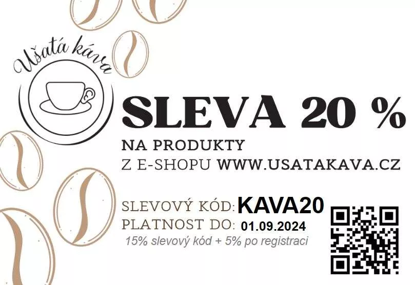 Slevový kupón Ušatá káva